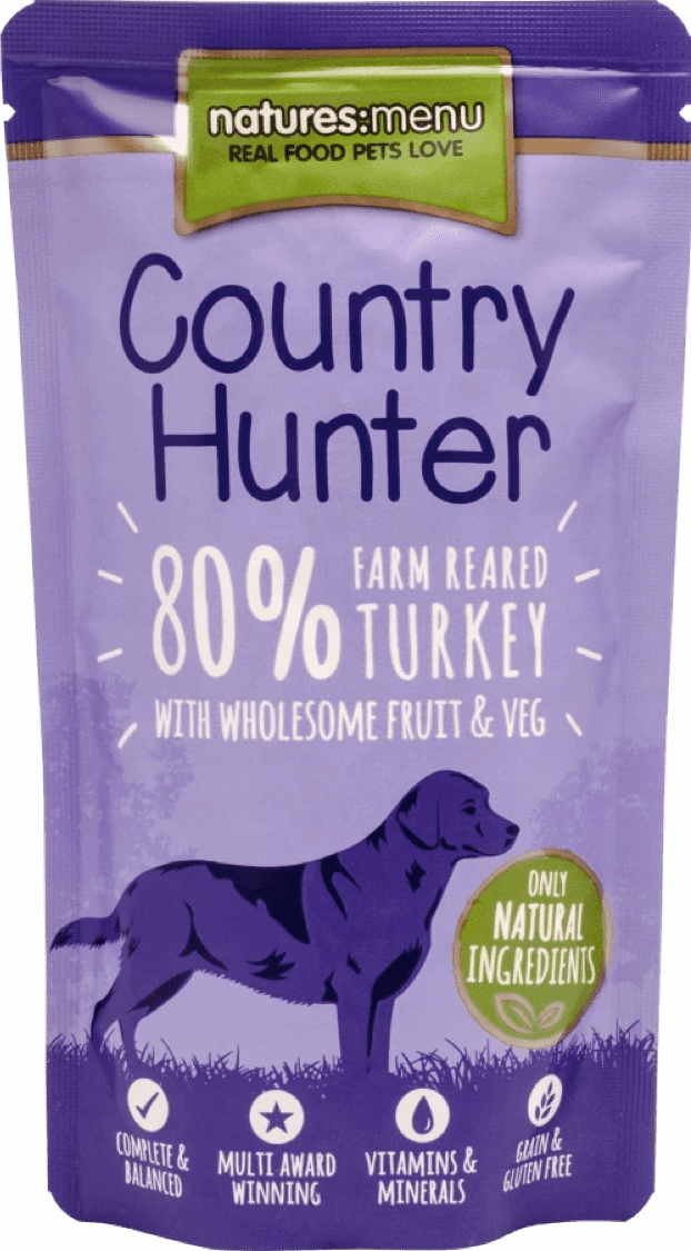 Country Hunter Pouch Turkey 150g Raw Feeding Lancs Ltd